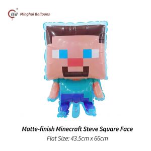 Ballon en aluminium Mylar à thème de jeu <span class=keywords><strong>Minecraft</strong></span> & Roblox pour enfants, décoration de fête d'anniversaire, ballon à l'hélium - Product Image 3