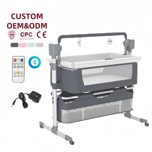 Foldable Portable Crib Detachable Design Suitable