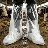 Protège-chaussures de ferme robustes, imperméables, taille universelle, jetables, pour bétail et visites vétérinaires