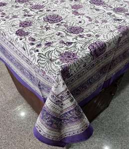 Haute demande dernière nappe d'impression de bloc à la main ensemble motif Floral décor à la maison nappe couverture tapis serviette chemin nappe Unique - Product Image 3