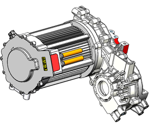 20KW Low Voltage Air Cooling <b>Motor</b> With <b>Controller</b> and Gearbox for EV Vehicle 60-130V Electric <b>Motor</b> for Cars 20KW Low Voltage A - Product Image 1