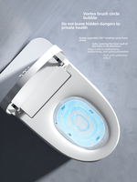 Toilette intelligente de style moderne en céramique avec chasse d'eau automatique, service OEM/ODM, toilette électrique intelligente avec siège chauffant