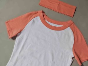 Ensemble 3 pièces de shorts pour femmes, style loungewear, avec t-shirt à manches raglan et taille repliable, couleurs <span class=keywords><strong>pastel</strong></span>, logo personnalisé, fabricant, grandes tailles - Product Image 4