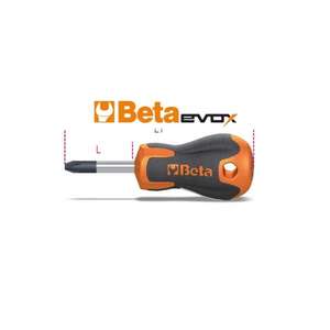 Destornilladores extra cortos BETA - 012091106 Evox para cabezal cruzado Pozidriv®-Supadriv®Tornillos (paquete múltiple) DESTORNILLADORES - Product Image 2