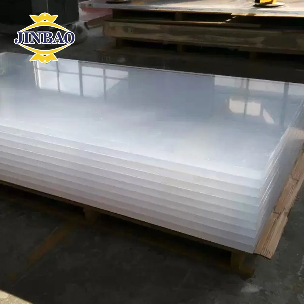 JINBAO-panel de plástico de fibra de vidrio, hoja de PMMA, transparente, flexible, 4x8, pmma