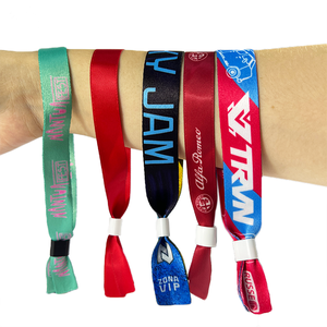 Personalizado RFID 13,56 MHz pulsera de tela Festival pulseras de tela tejida para eventos - Product Image 1