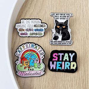 Citations classiques anglaises, broches, personnages de dessins animés, <span class=keywords><strong>lettres</strong></span> arc-en-ciel, médailles en métal, vêtements, sacs à dos, accessoires - Product Image 3