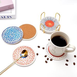 Groothandel Hoge Kwaliteit Klassieke Ecologische Keramische Drinkonderzetters voor Woonkamertafels, Gemakkelijk te Reinigen - Product Image 2