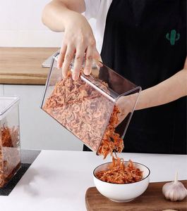 Food-grade Sealed Jars Plastic OEM ODM Transparent Kitchen <b>Noodles</b> Storage Jars Wall-mounted Cereals Storage <b>Box</b> - Product Image 4