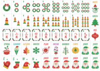 Tuiles de Mahjong de Noël américaines en acrylique 4 couches, 160 pièces, gravées Père Noël et Bonhomme de neige, fabricant de la chaîne complète