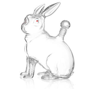 Carafe à <span class=keywords><strong>vin</strong></span> en verre artisanal en forme d'animal, carafe en verre en forme de <span class=keywords><strong>lapin</strong></span>, carafe en verre en forme de lièvre - Product Image 6