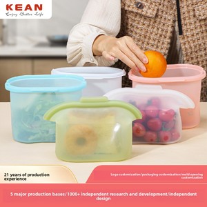 Bolsas de Almacenamiento de Alimentos Estilo Simplicity, 1000 ml, Bolsas para Conservar Frescura en el Refrigerador, Aptas para Microondas, de Silicona de Grado Alimenticio - Product Image 2