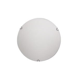 Plafonnier rond blanc 25x25x6 cm, douille E27, idéal pour l'éclairage intérieur et la décoration moderne. - Product Image 1