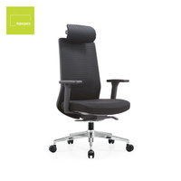 Chaise de bureau pivotante ergonomique en maille pour ordinateur, avec accoudoirs réglables, nouveau design, vente directe usine