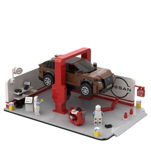 YILI, bloques de construcción de automóviles personalizados, ladrillos de <span class=keywords><strong>vista</strong></span> de calle, juguete educativo para niños, ladrillos Moc, juegos de bloques de construcción de recuerdo de negocios - Product Image 1