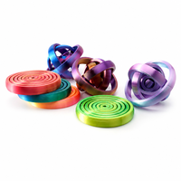 Vashine Gyroscope planétaire imprimé en 3D, jouet anti-stress à engrenages rotatifs arc-en-ciel soyeux, spinner planétaire dégradé, jouet de poche