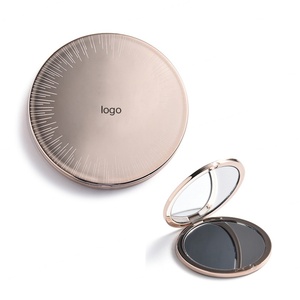 Miroir de maquillage double face gravé au laser, prix direct usine - Product Image 1