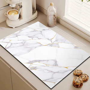 Kitchen <b>Bar</b> Counter Drain <b>Mat</b> Rectangle PVC Anti Slip Heat Insulation <b>Mat</b> For Kitchen Countertop - Product Image 1