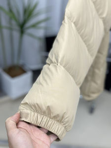 Doudoune matelassée réversible de haute qualité, style vintage, grande taille, avec fermeture éclair, épaisse, 95% duvet, pour l'hiver, avec logo personnalisé et cordon de serrage - Product Image 2