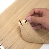 Extensions à bandes adhésives 100% cheveux humains Remy vierges, qualité professionnelle, cuticules alignées, double tirage, mèches naturelles douces et soyeuses, lot