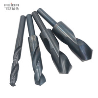 Foret hélicoïdal FEIDA personnalisé à queue réduite de 1/2 pouce, en acier HSS, argenté, type Deming, diamètre 13 mm, revêtement Mill, garantie 3 ans