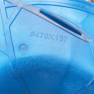 เครื่องปรับอากาศติดเพดานมีเดีย 476X137 อุปกรณ์เสริมท่อพลาสติก สีฟ้า - Product Image 1