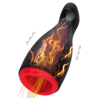 Männlicher Mastur bator 5 Saugen 9 Vibrations modi Masturbation becher mit Heiz funktion