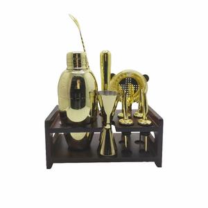 Ensemble de shaker à cocktail professionnel en acier inoxydable 304 de 10 pièces outils de barre de sortie d'usine pour les fêtes à la maison <span class=keywords><strong>tenue</strong></span> de barre de mesure - Product Image 6