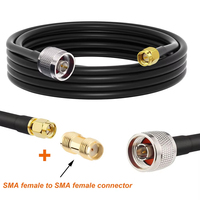 Câble coaxial RF à faible perte LMR400 LMR240, rallonge d'antenne N mâle vers SMA mâle pour système de communication 4G 5G WiFi GPS