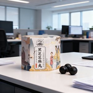 Píldora de sésamo negro con <span class=keywords><strong>arroz</strong></span> negro y frijoles Lycium Ruthenicum 108G TCM Hierbas para el crecimiento del cabello Fijación de color Embalaje en caja seca - Product Image 3