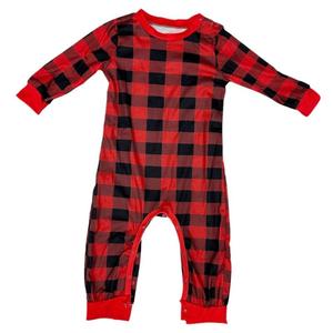 Ensemble de pyjamas à carreaux rouge et noir, nouveaux vêtements imprimés pour la famille, pour les fêtes de Noël - Product Image 5