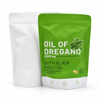 Gélules d'huile d'origan et d'huile de nigelle à marque privée OEM ODM, 300 unités, complément alimentaire personnalisé en capsules