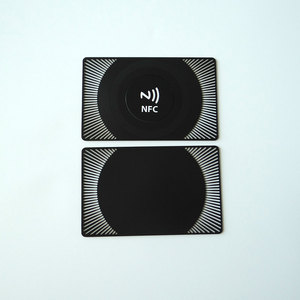CR80 sang trọng NFC kim loại thẻ kinh doanh với hollowout cutout hiệu ứng Matt Đen/Frosted kết thúc cho khách sạn sử dụng phương tiện truyền thông xã hội chia sẻ - Product Image 3