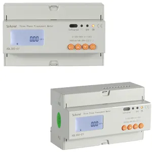 ADL300-EYNK Din rail three phase prepaid energy meter measure 3*1(6)A and 3*10(80)A