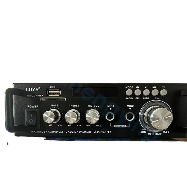 Hot AV-298BT Audio Video MP3 Player 12v Power Amplifier Radio Amplifier for Home