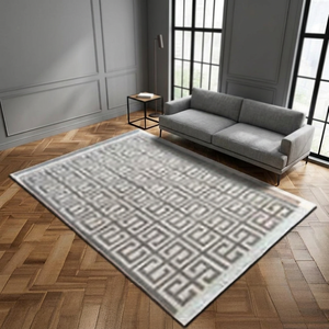 Tapis de Tissage Plat Ethnique Moderne Naturel Teint à la Main en Coton Motif Beige et Brun Dhurrie Indien & Tapisserie Murale - Product Image 2