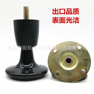 Furniture Caster 10Cm <b>Black</b> Abs Plastic Threaded Stem Swivel Bed Leg Quiet Wear Resistant Modern Design - Product Image 1