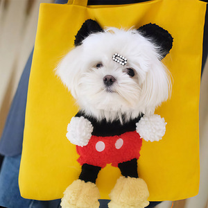 Cartoon Canvas <b>Pet</b> <b>Carrier</b> Bag For Small Dogs And Cats 5-7kg Shoulder Handheld Backpack Soft-Sided <b>Carrier</b> - Product Image 2