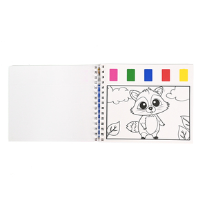 Libro <span class=keywords><strong>da</strong></span> Colorare Portatile per Bambini con Design Personalizzato, Libro ad Acquerello con Pennello per Disegno Educativo per Bambini - Product Image 3