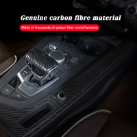 Nouvelle coque de pommeau de levier de vitesse en fibre de carbone véritable pour Audi A3/A4/A5/A6/A7/Q3/Q5/Q7/Q8/B8/B9/C7/C8, rétrofit du levier de vitesse, garantie 1 an