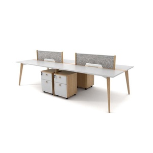 Table de bureau moderne pour 6 personnes, poste de travail modulaire - Product Image 5