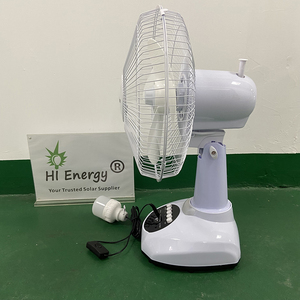 พัดลมพลังงานแสงอาทิตย์ HiEnergy ขนาด 12 นิ้ว แบบพกพา รุ่น HE-SPF-T98 พร้อมแผงโซลาร์เซลล์ในตัว - Product Image 1