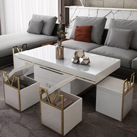 Set de Table à manger pliante, 1 pièce, avec tabouret de rangement, Table basse, pour ordinateur portable