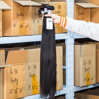 Tissage de cheveux humains brésiliens, cheveux Remy les plus chers, haute qualité, grand stock, grade 12A, extensions de cheveux vierges