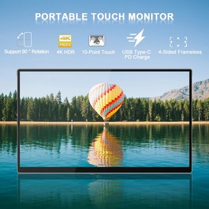 SIBOLAN all'ingrosso 15.6 'portatile Ultra-sottile HD USB-C Monitor 4K Touchscreen 10 punti di tocco 100% colore per professionisti - Product Image 4