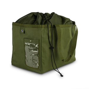 Square Custom Large Wash and Fold Industrial Commercial Hotel Nylon Laundry Bags Drawstring for <b>Clothes</b> with logo Strap - Product Image 4
