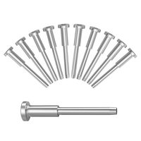 Kit de garde-corps à câbles invisibles avec goujon en acier inoxydable de 1/8 po, récepteurs invisibles et accessoires de sertissage