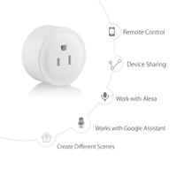 Prise WIFI intelligente sans fil, contrôle avec application Tuya, Standard US