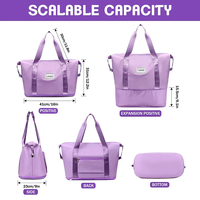 Portable voyage week-end sacs sport Fitness Gym grande capacité pliant Fitness femme dames fourre-tout Duffle sacs de voyage