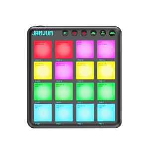 Mini Cube MIDI-<span class=keywords><strong>Pad</strong></span>-Controller, Tragbares <span class=keywords><strong>DJ</strong></span>-Beat-<span class=keywords><strong>Pad</strong></span>, RGB-Hintergrundbeleuchtetes Professionelles Musik-Arrangement-Keyboard-Steuergerät - Product Image 5